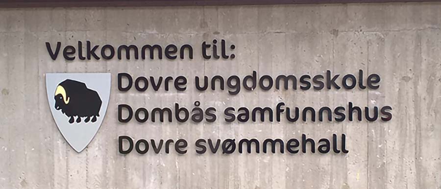 Dovre Ungdomsskole utfreste bokstaver